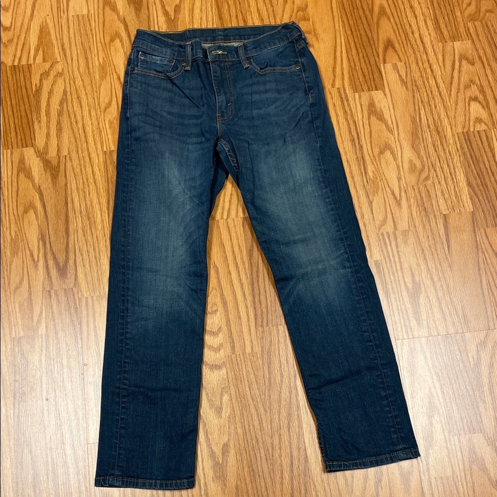 Levi's Men’s 514 Dark Blue Straight Jeans Size W29-L30